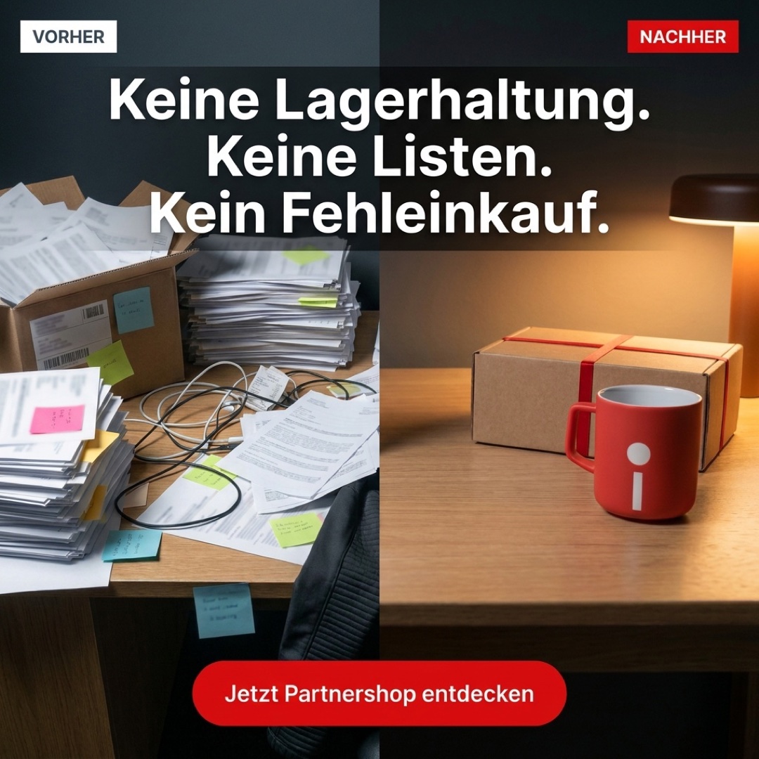 Werbemittel: Vorher Nachher
